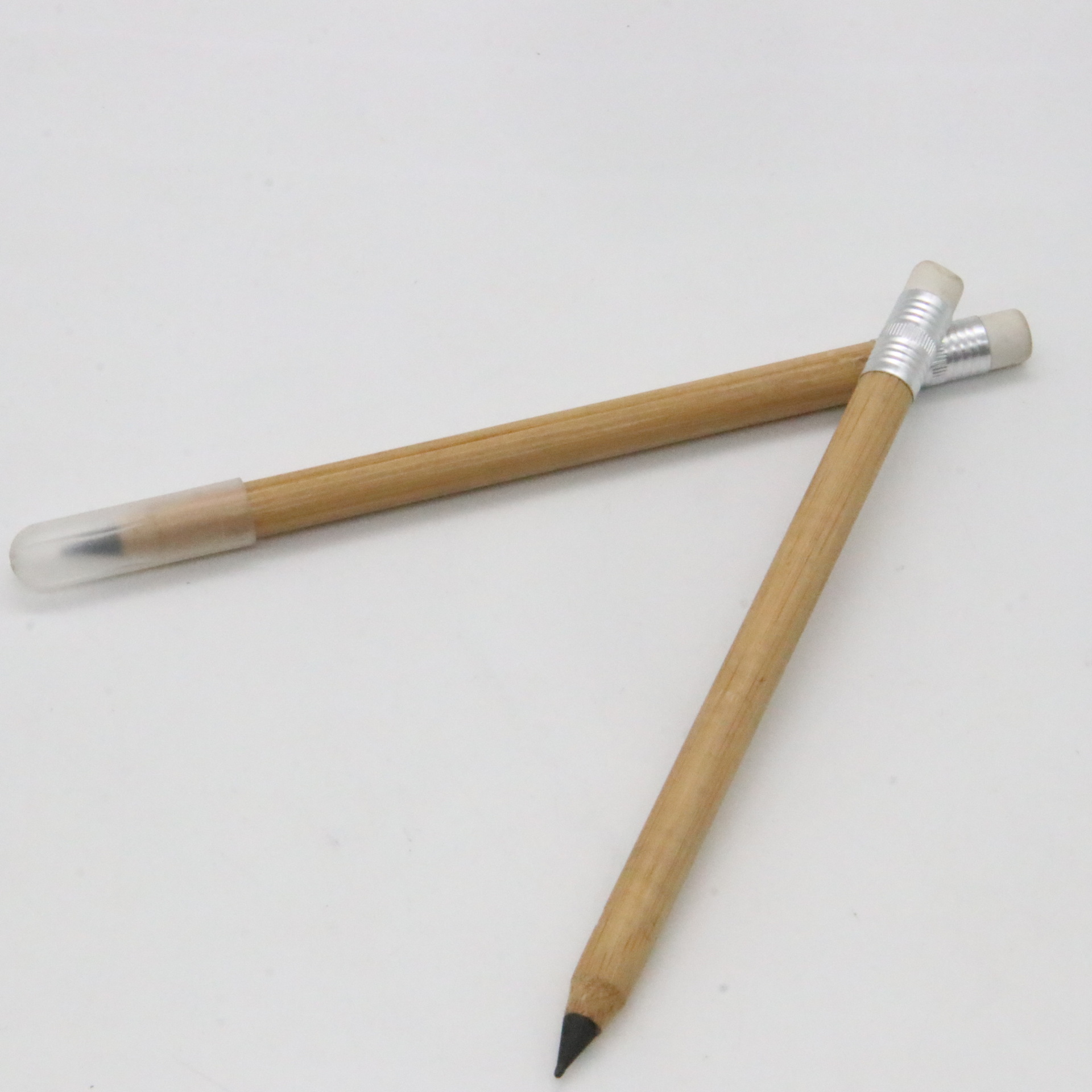 Lápiz de madera de alto aspecto estudiante suministros de oficina de fábrica al por mayor HB lápiz de plomo láser logo