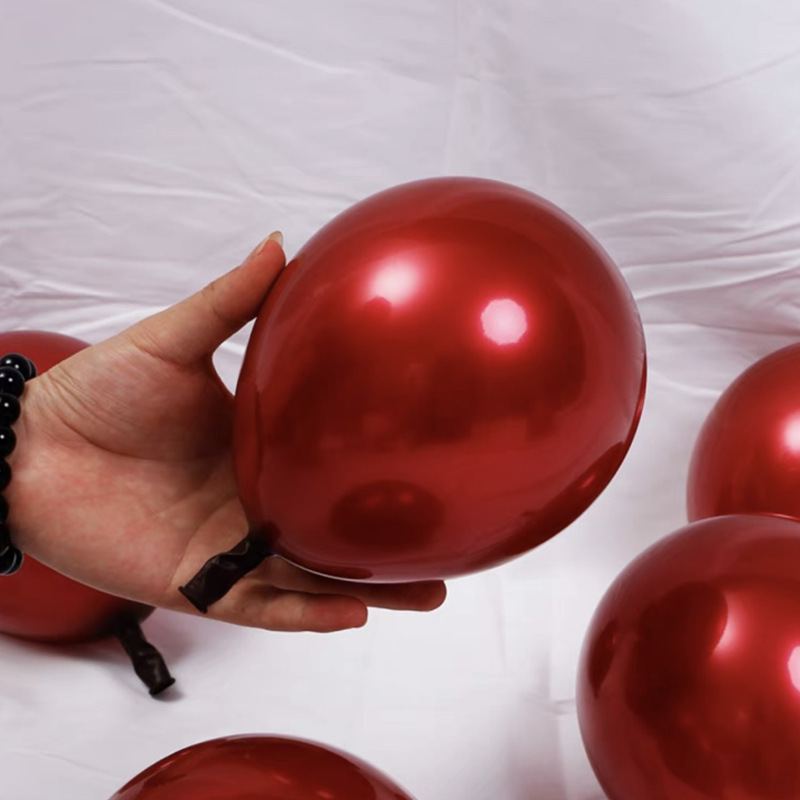 5 pulgadas 10 pulgadas 12 pulgadas 18 pulgadas celebridad de Internet doble capa gema Globo Rojo decoración de la boda Granada Globo Rojo