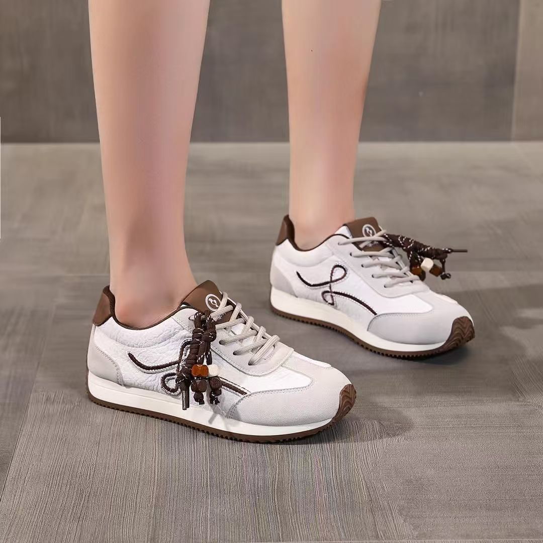 2026 primavera y otoño nuevos zapatos de papá aumentan suela gruesa popularidad en línea deportes ociosos para mujeres Agan Waffle zapatos para mujeres