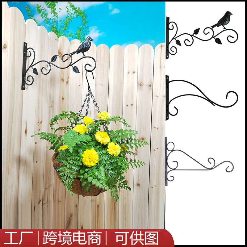 Настенный Железный Балконный крючок садовый крючок подвесной горшечный маленький Электрический светильник Открытый треугольный крючок подвесная стойка для цветов