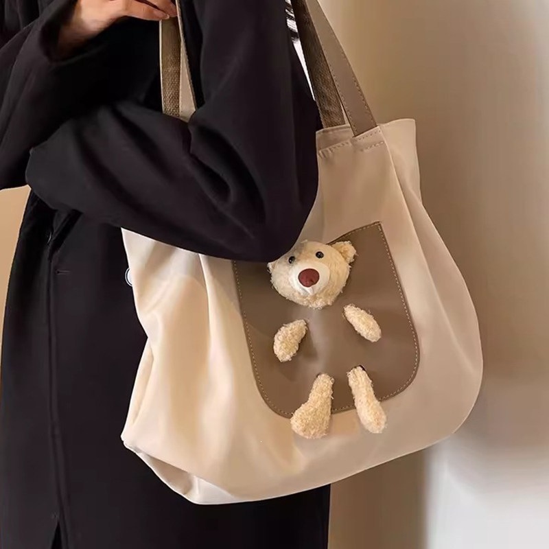 帆布包女2026新款手提袋通勤包包女式大容量推特托特包小个子