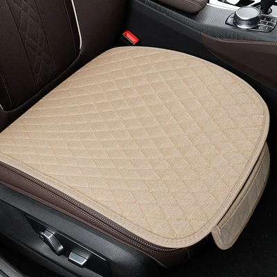 Seat cushion, seat cover — Seat Cushions, Linen-Free - beige-front-row-single-piece