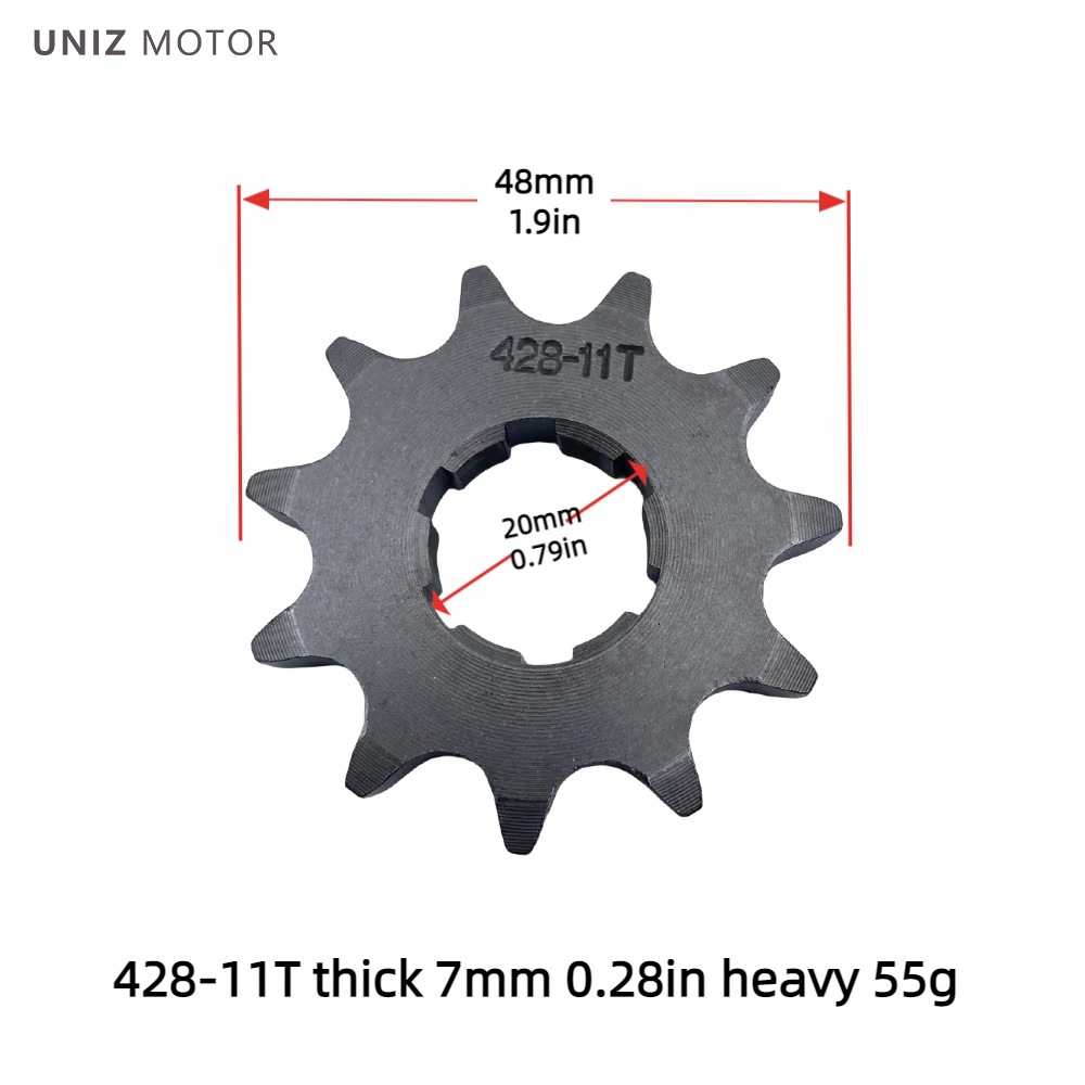 Manufacturer Wholesale Motorcycle Engine Small Gear Sprocket 420/428 Inner Hole 17-20 Motorcycle Parts