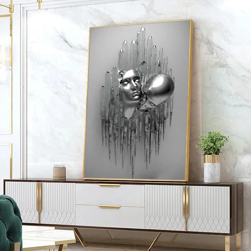 Casual Human Canvas Wall Art display picture 6