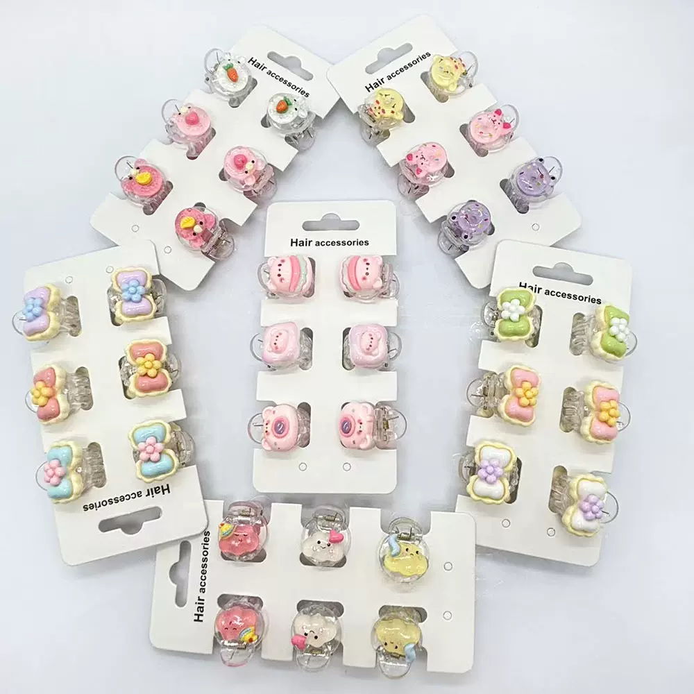 外贸新款卡通小对夹发夹女可爱刘海夹发饰小夹子小公主头饰批发