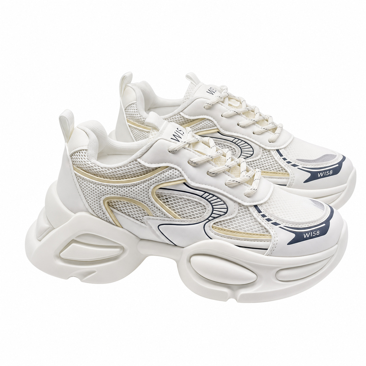 Zapatos de papá zapatos de mujer 2026 verano nuevo aumento de suela gruesa mesh transpirable zapatos deportivos casuales zapatos de mujer moda versátil