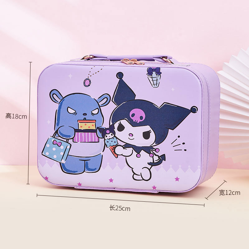 Purple brother and sister in small mirror