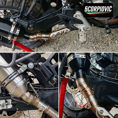 Motorcycle exhaust pipe | the Vehicle, Non-Destructive Installation