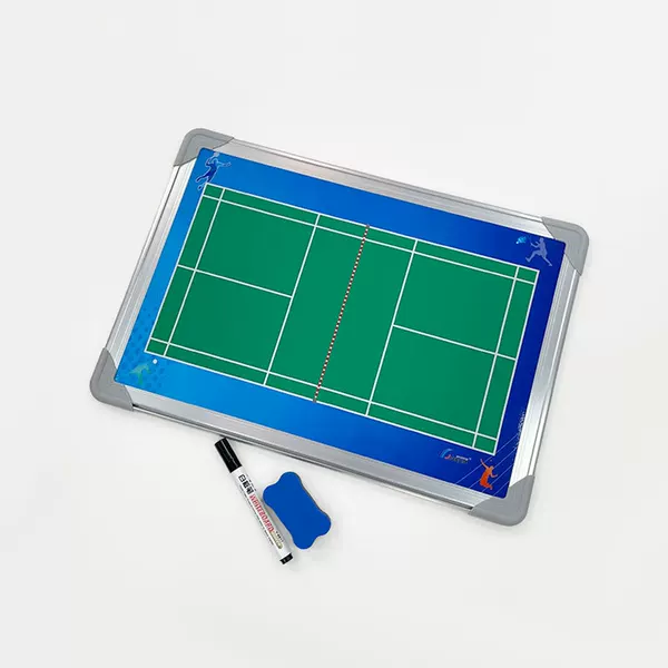 Handheld badminton tactical board aluminum alloy frame magnetic teaching competition training coach teaching board erasable