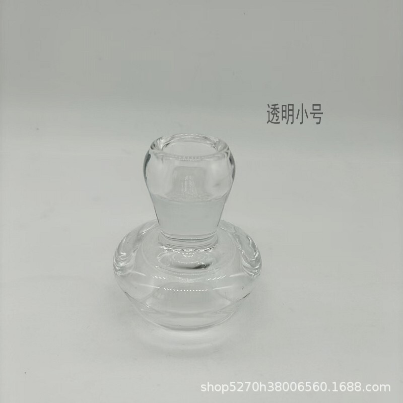 国境を越えた喫茶店のミルクティー店の装飾品北欧の創意水晶の透明な双頭の小さいキノコの燭台の置物|undefined