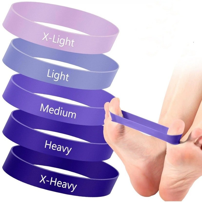 Cross-border TPE thumb ring resistance band yoga elastic ring thumb exercise resistance band finger stretching exercise elastic band