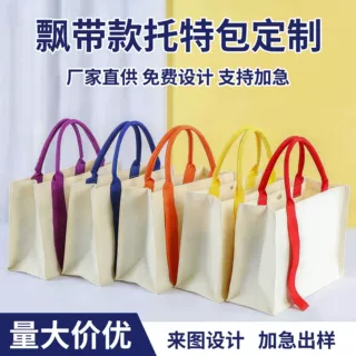 立体帆布袋定制logo手提斜挎帆布包定做企业高校宣传伴手礼托特包