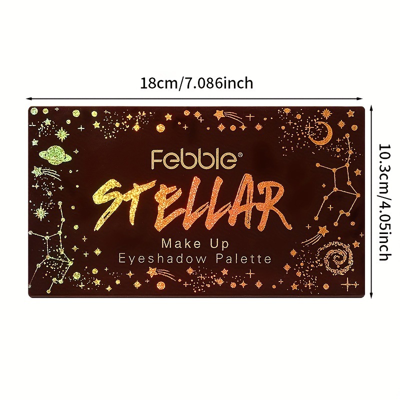 USHAS transfronterizo 18 paleta de sombras de ojos matte brillante de línea de ojos, panel de sombras de ojos de gran color, perla brillante