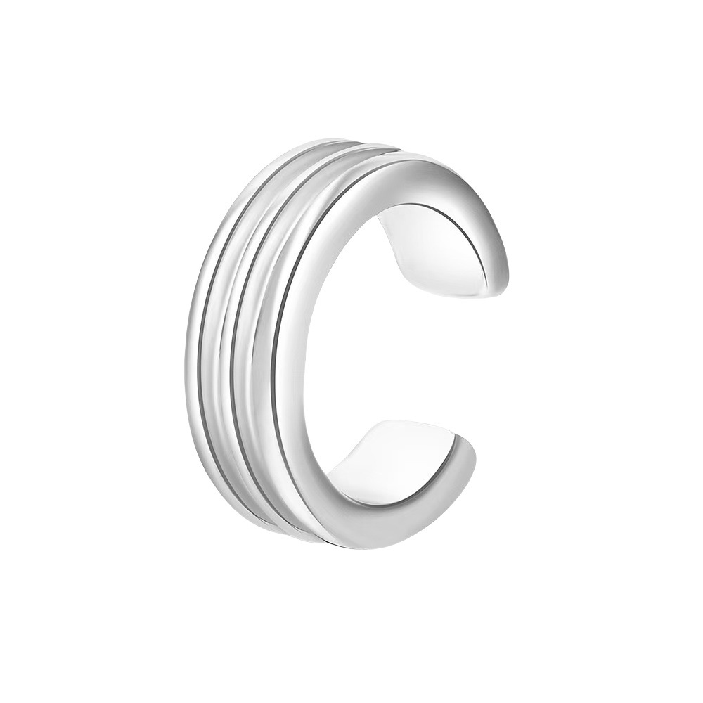 Oredos para damas creativas europeas y americanas Pendientes enrollados en espiral de cartílago no poroso Pendientes de clip de oreja de aleación ajustable para mujer