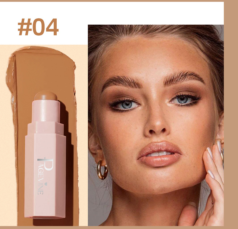 Meilleure vente transfrontalière PAGE VINE Stick contour mat doux et polyvalent 7,1 g Pour un contouring naturel_voghion.com