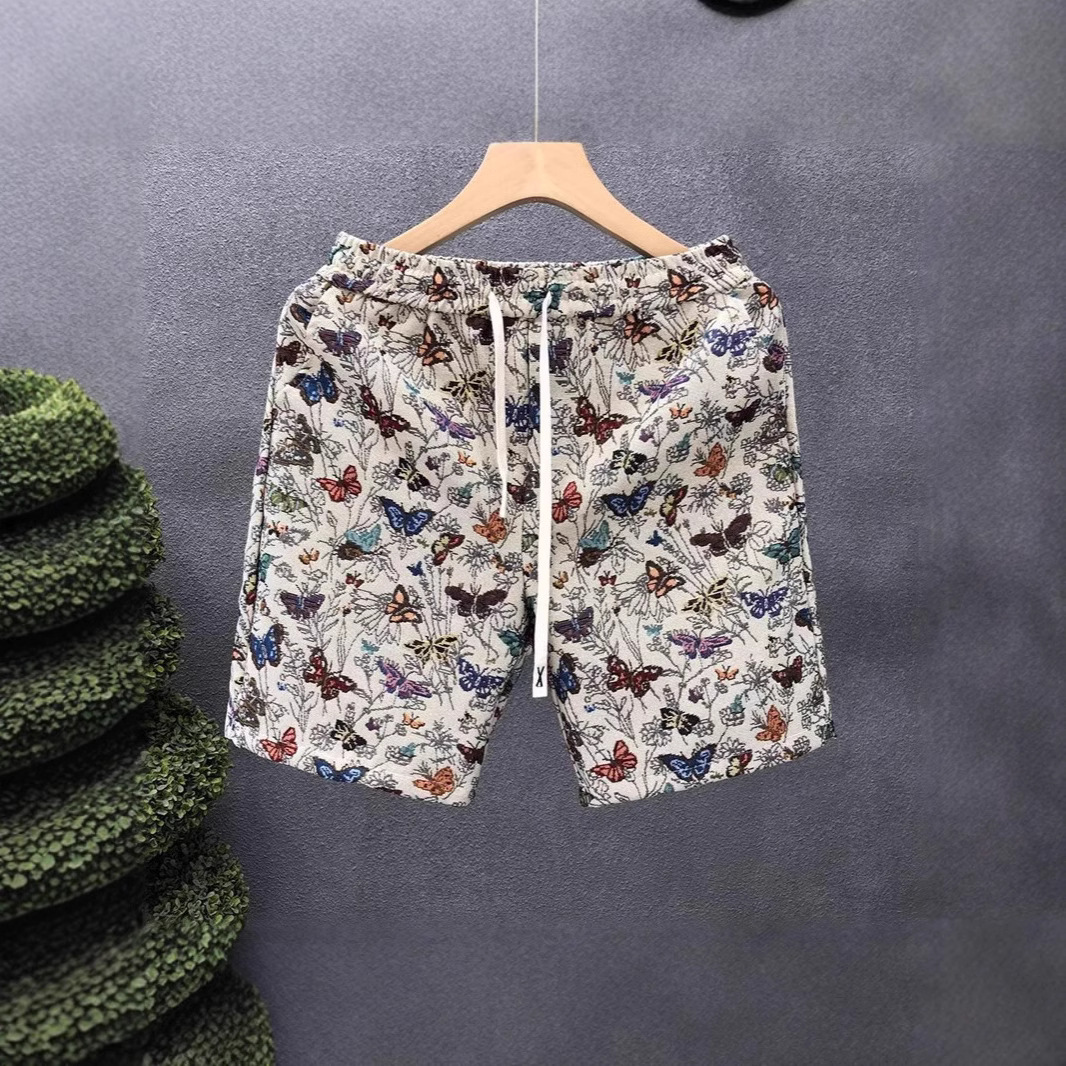 Men's Clothing Men's Quick Drying Beach Surfing Shorts Stylish Versatile Printed Butterfly Five Point Pants For Summer_voghion.com