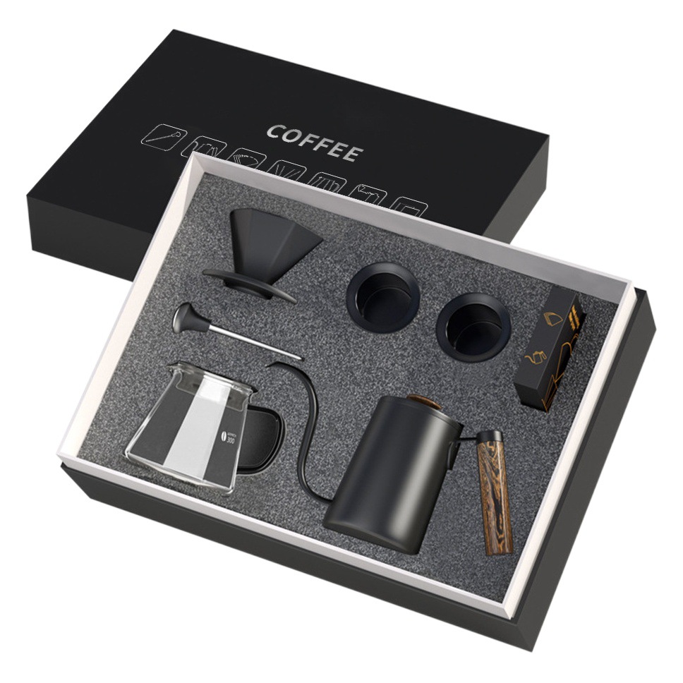 Juego de café hecho a mano Sfe, taza con filtro, taza de café, utensilios, regalo corporativo, caja de regalo con cafetera de preparación manual, estilo sencillo