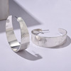 Fashionable earrings, trend metal accessory, simple and elegant design