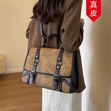 香港代购大容量牛仔布包包2025新款百搭斜挎包多用女双肩邮差背包