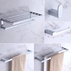 Bathroom solid copper towel rack, bathroom towel holder, hotel toilet storage rack, bathroom hardware accessories set