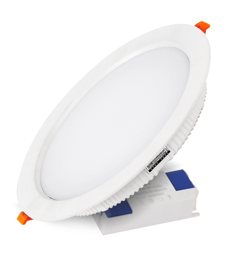 Downlight comercial LED incorporado 8 pulgadas 24 vatios 36W alta potencia vino colgante lámpara de techo 18W agujero de apertura 19cm agujero de luz