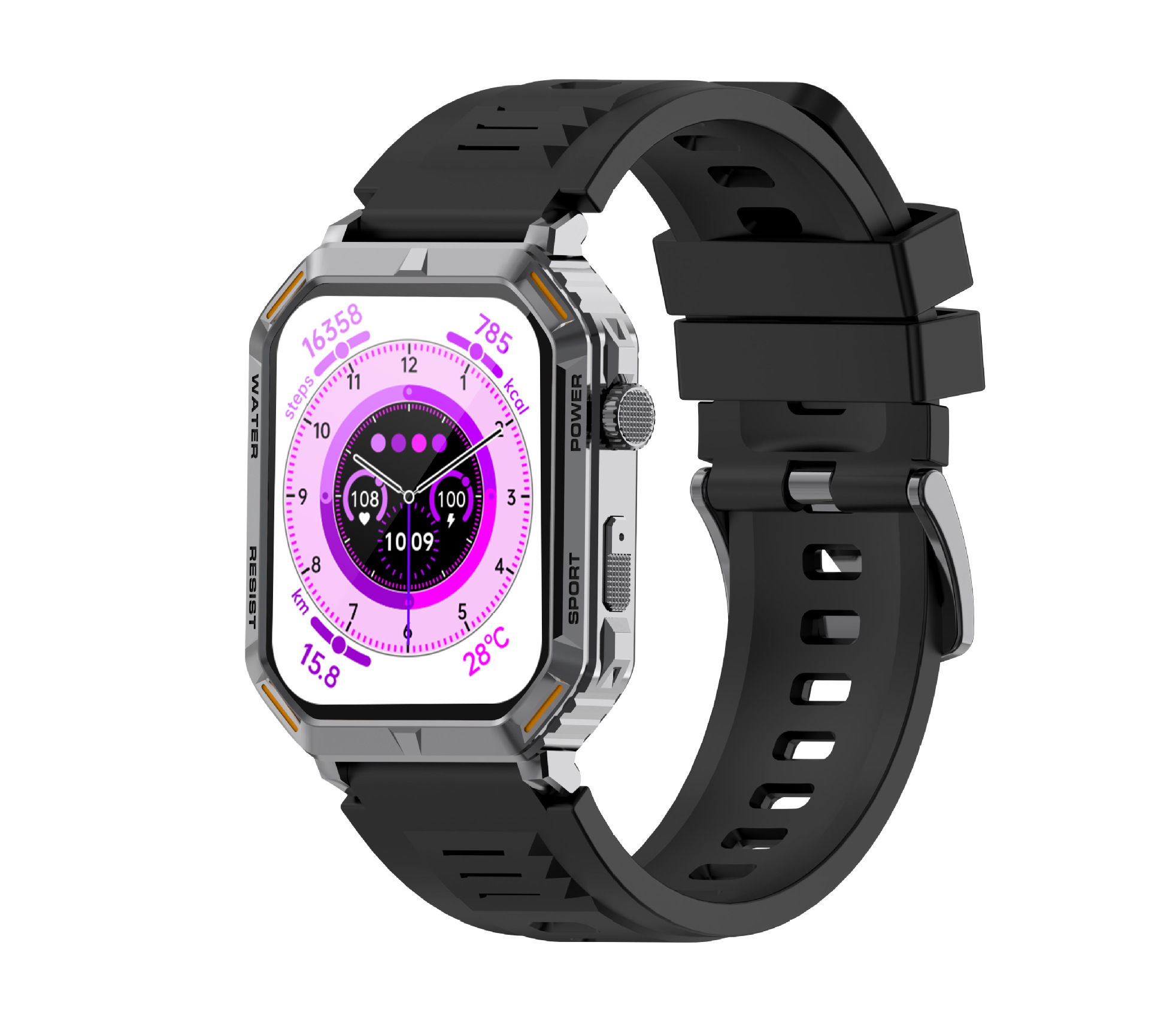 G106 Smartwatch 1,96 Zoll Outdoor Tri-Wind Motion Bluetooth_voghion.com