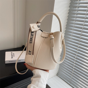 High-end Popular Hand-carried Western-style Women's Bag 2024 New Shoulder Bag All-match Popular Internet Popular Crossbody Bucket Bag