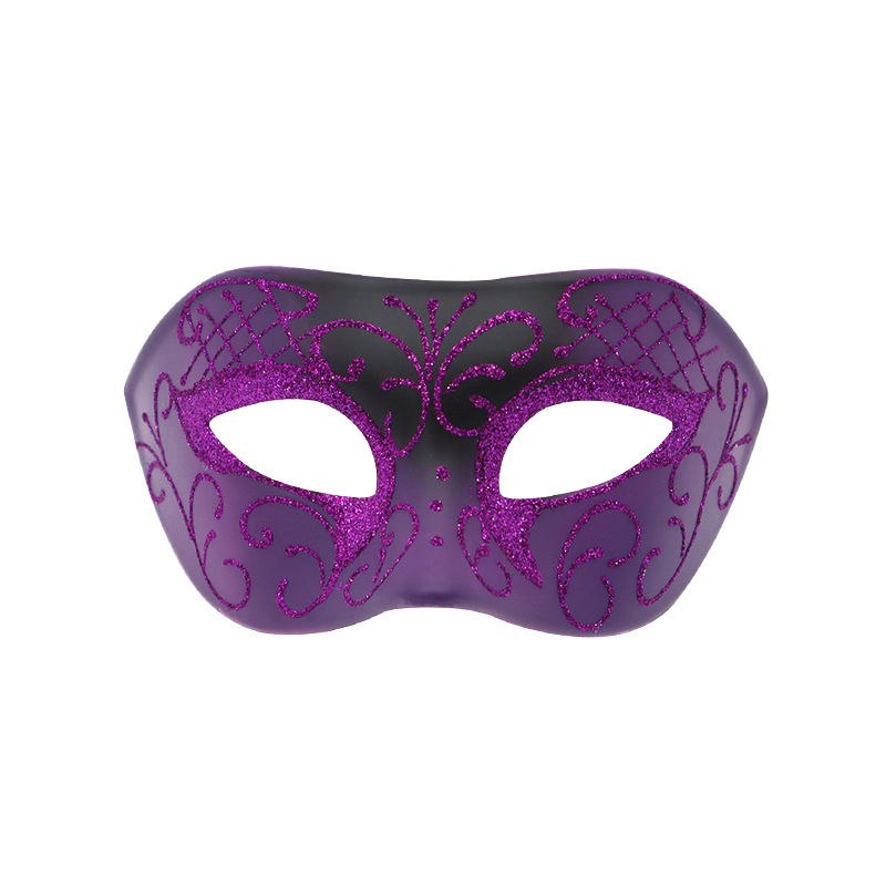 Amazon máscaras de moda europeas y estadounidenses máscaras de mitad de cara fiestas de baile pareja cara