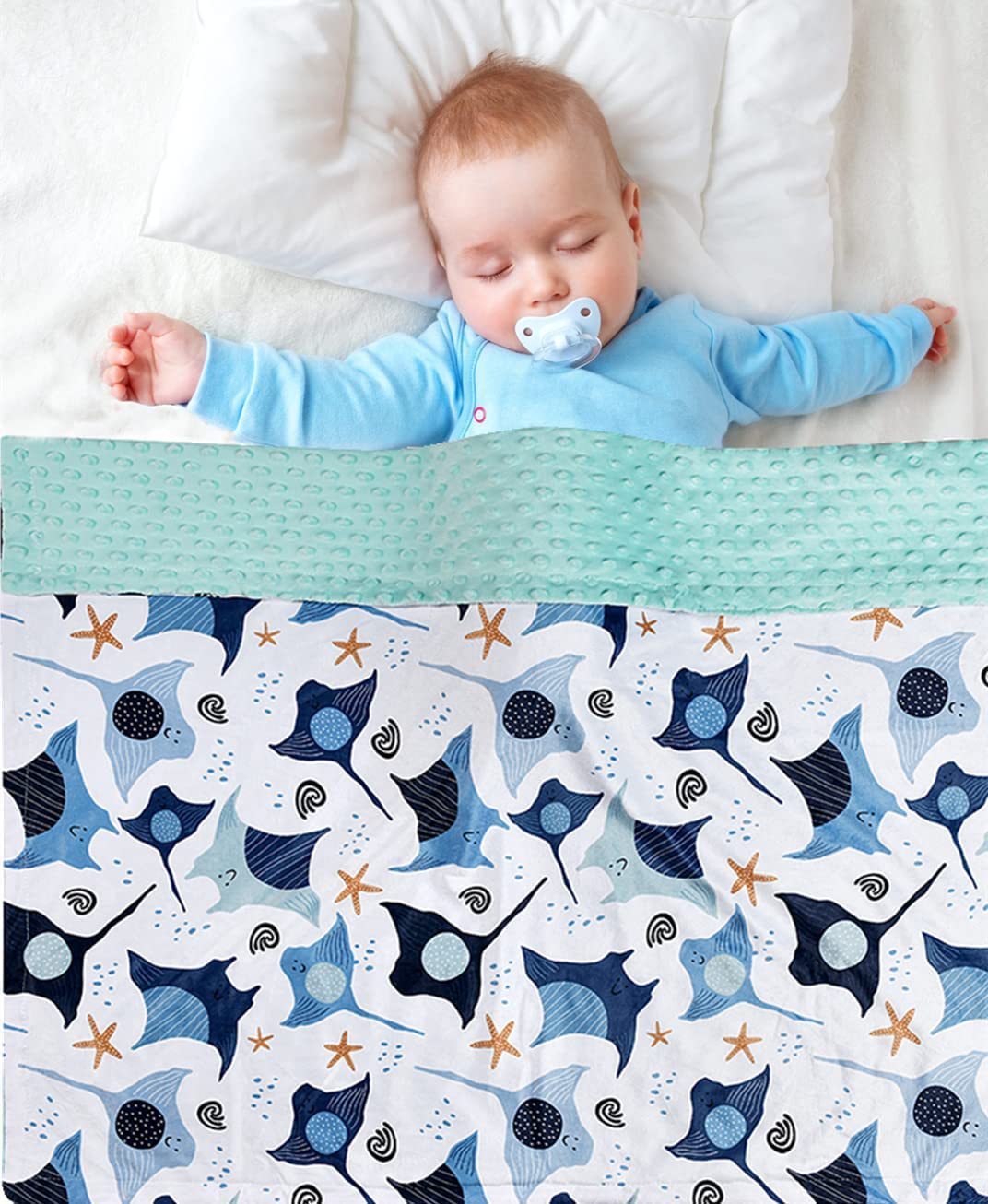 安抚毯 婴儿安抚毯 婴儿毯子 豆豆绒毯子 冬季婴儿毯 新生儿毯子