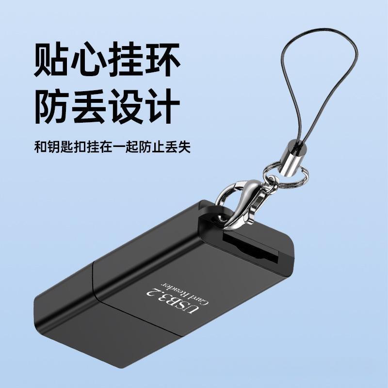 USB3.2读卡器SD4.0读卡器UHS-II tf/sd卡二合一读卡器多盘 符读卡|undefined