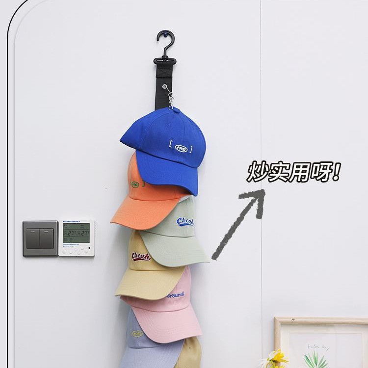 Colgando sombrero de almacenamiento artefacto dormitorio buenas cosas pegajoso Entrada de pared entrada armario clip enarbolado tapa de almacenamiento gancho rack