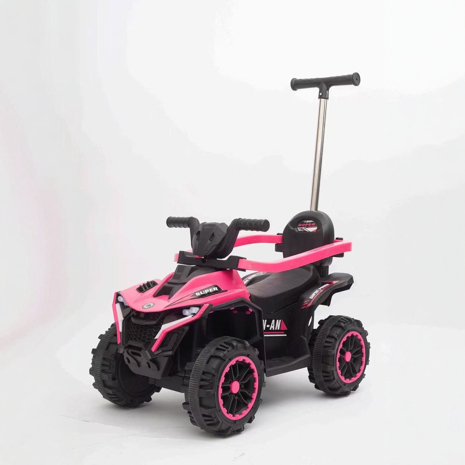 Trolley de niños, patineta infantil empujada con mano, coche de niños con empuje, baranda de protección, exportación de juguetes para niños