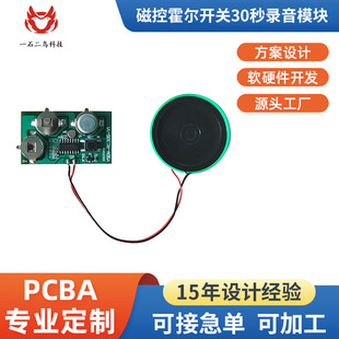 Customized Magnetically Controlled Hall Switch 30 Seconds Recording Module Ag10 Battery Magnetically Controlled Recording Module Manufacturer Specializes in Music