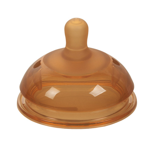 Wholesale wide-diameter nano-silver silicone pacifier can be matched with a feeding bottle. Breast milk simulation wide-mouth one-stop suction silicone pacifier