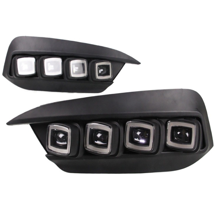 Adecuado para luces diurnas Bugatti de Civic 16-19 luces diurnas de tres colores luces diurnas de cuatro ojos de Civic.