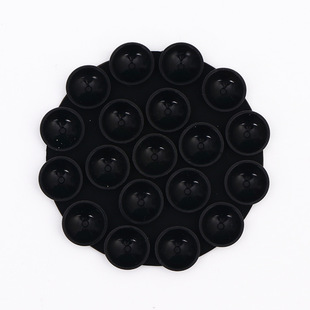 19 round large silicone suction cup mobile phone bracket adhesive wireless charging treasure car non-slip silicone suction cup