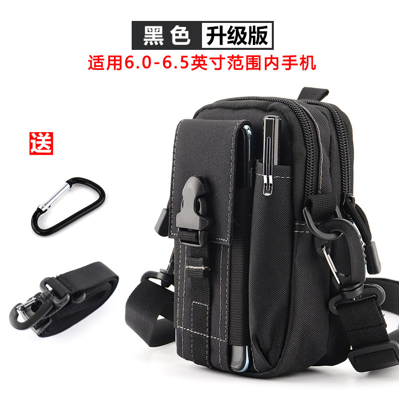 Multi-funcional sitio de construcción trabajo bolso del teléfono móvil bolso de la cintura táctica de los hombres a prueba de agua cinturón de mediana edad y ancianos mini bolso crossbody