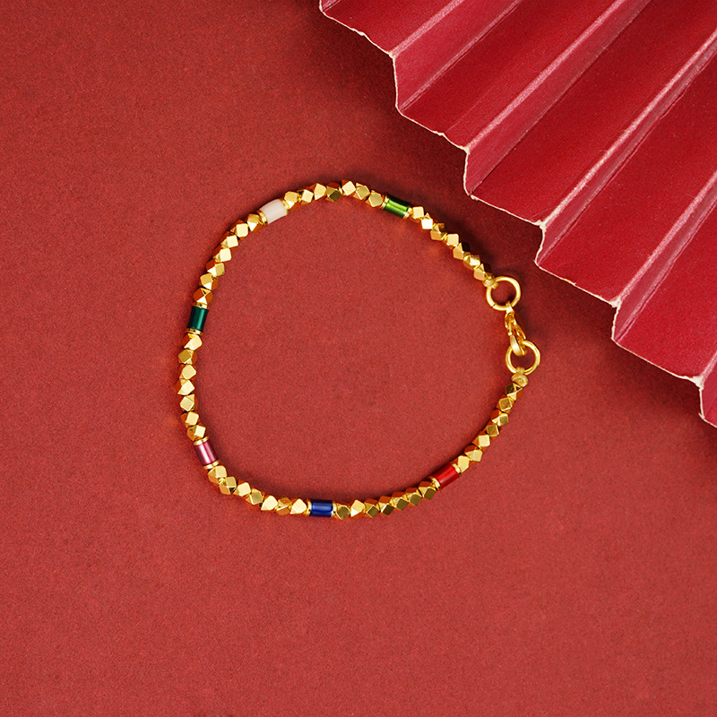 Shajinins pulsera de lujo ligera tendencia de nicho coreano diseño dulce y fresco latón chapado en oro color zircon universal