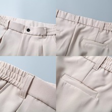 新款小西裤男九分韩版潮流垂感修身显瘦休闲男士直筒西装裤子