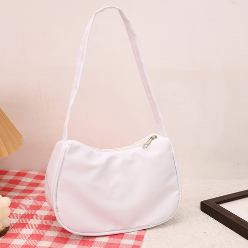 Personalized Niche Women's Single Strap Bag 2024 New Arrival Simple and Fresh Underarm Bag Simple Crescent Bag Women's Crossbody Bag
