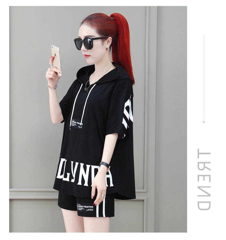 Casual Sportswear For Women, Outfit 2026 New Style, Fashionable And Trendy Summer Two-piece Shorts Set_ecoleips.com