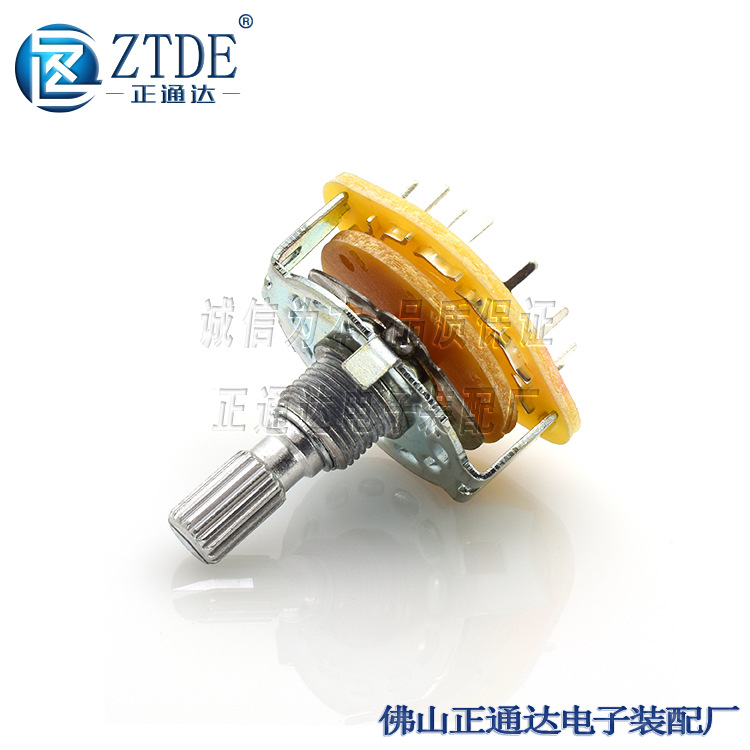 RS25-1-1-12 20KQ一刀十二挡波段开关电位器