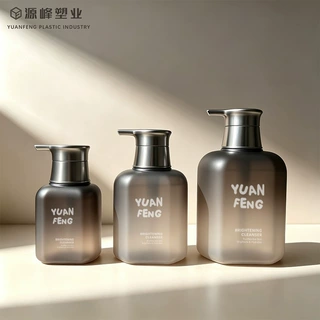 工厂定制 300/500/750ml圆角洗护瓶乳液泵瓶洗发水沐浴露分装瓶