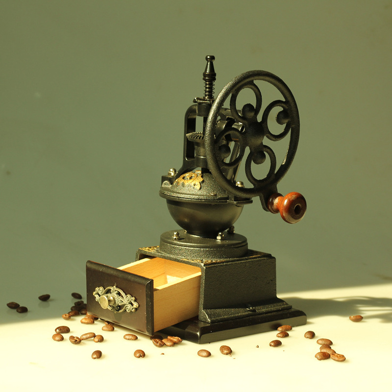 Coffee Grinder Hand-Cranked Coffee Machine Coffee Bean Grinder Household Manual Grinder Ferris Wheel Commercial