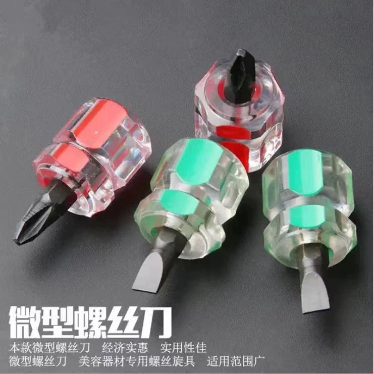 Маленькая отвертка Phillips маленький размер отвертка с короткой ручкой короткая прямая Выдвижная мини-отвертка двойного назначения