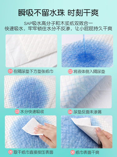 Anko New Baby Waterproof Breathable Disposable Diaper Pad Nighttime Bed Pad Winter Overnight Pad for Babies