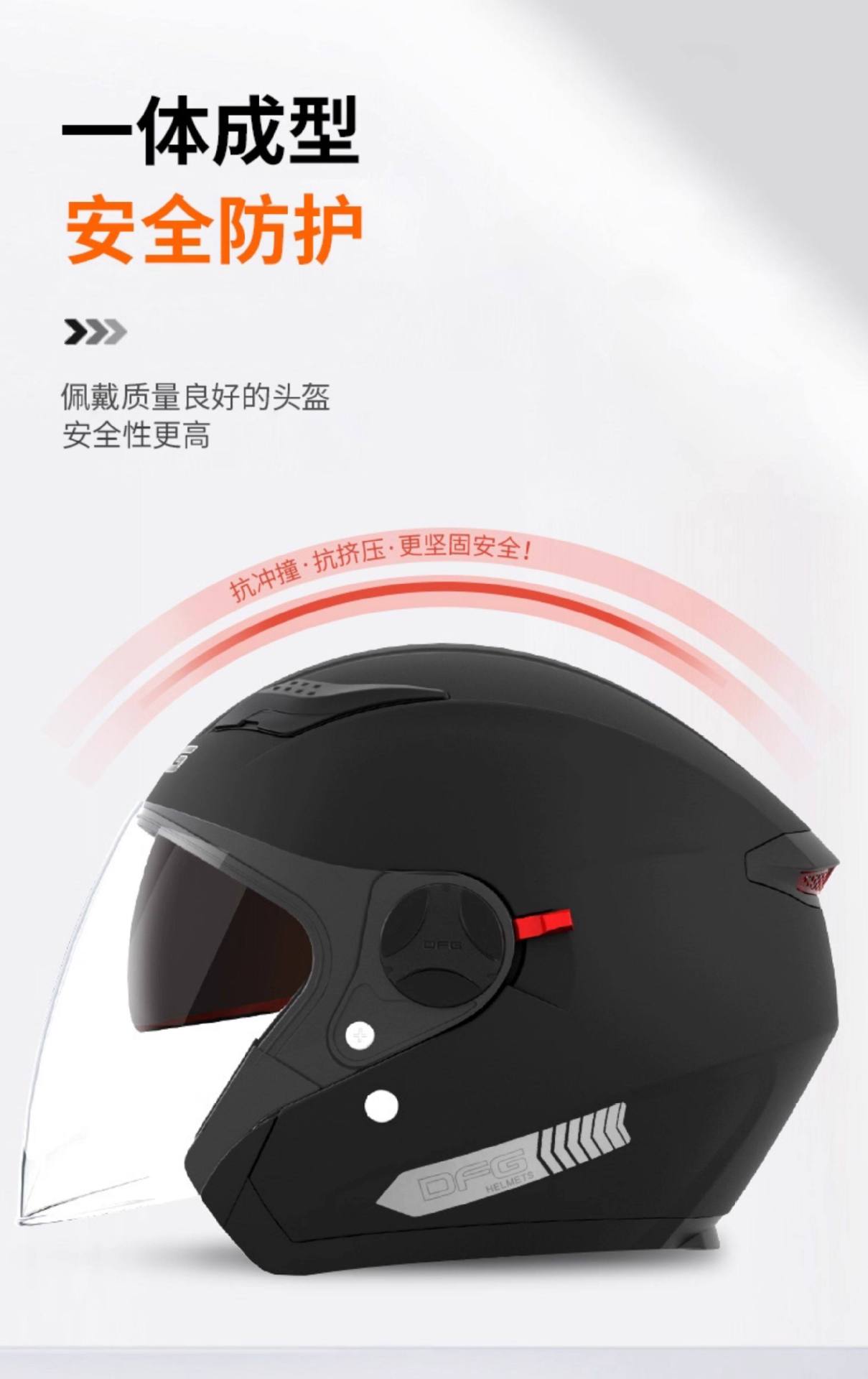 3C Certified Electric Motorcycle Helmet Men Women Warm Half Helmet