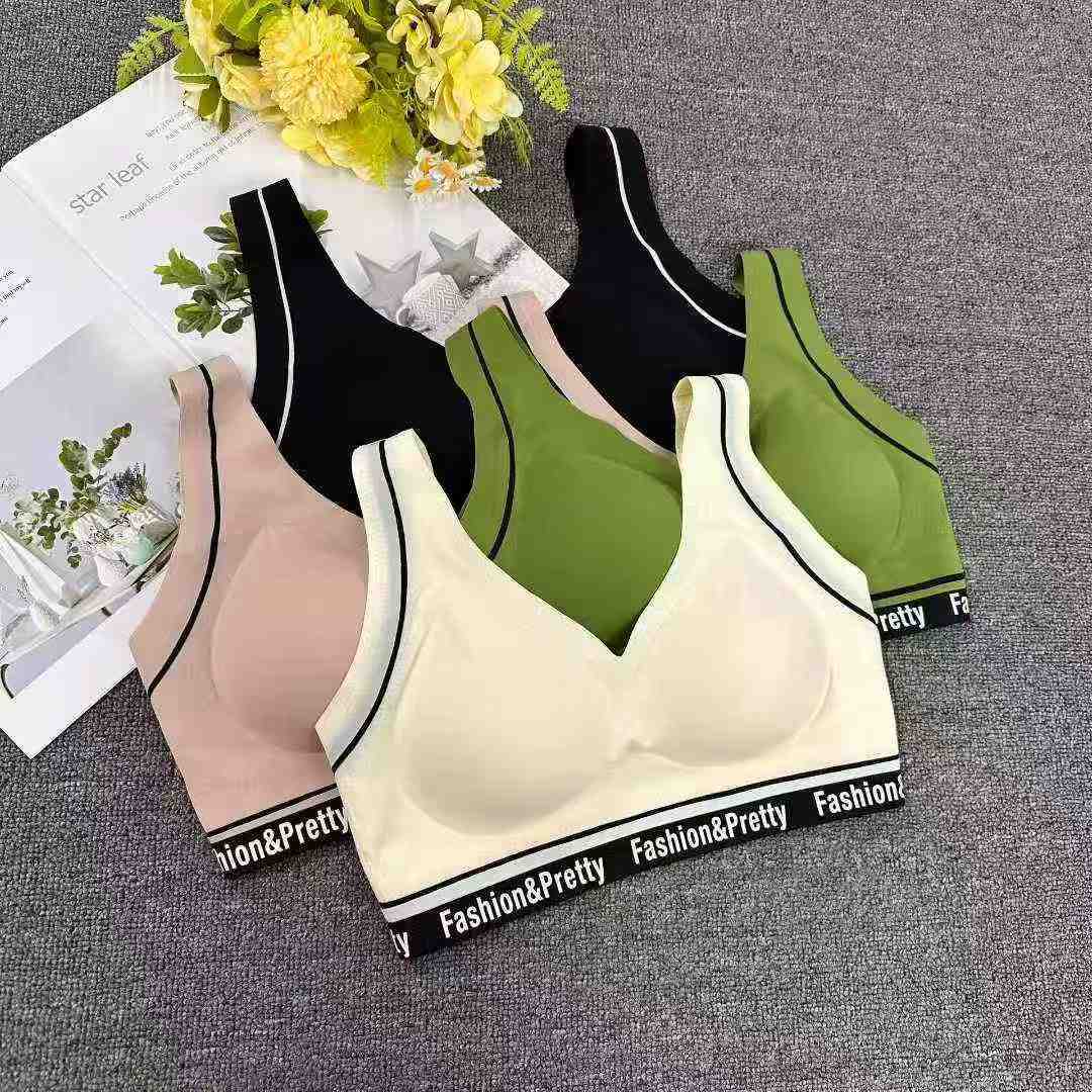 337 # ropa interior deportiva de látex mujer antichoque corrida anti-caída chaleco de verano delgado chaleco de belleza integral sin marcas image 1