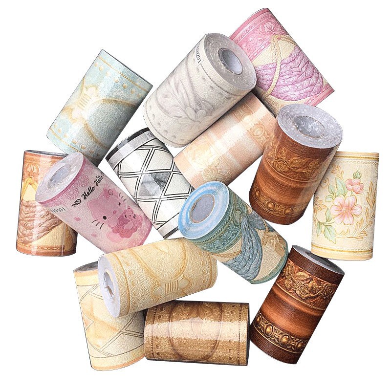 3d three-dimensional waist line wall stickers ceramic tile foreign trade wholesale self-adhesive stickers waterproof living room bedroom dado wall decoration