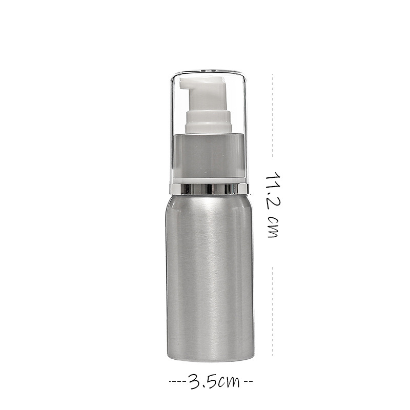 Botella de aerosol de aluminio de metal Botella de aerosol hidratante de tóner desinfección de alcohol pequeña regadera portátil sub-botella presionando botella vacía